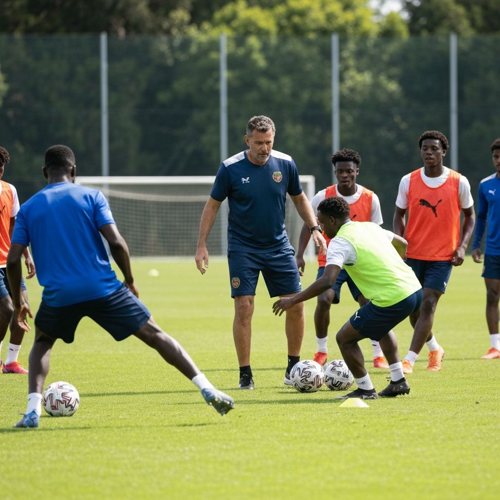 Football training session